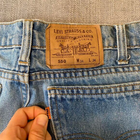 Levi's Other - Vintage 90s Levi’s Orange Tab 550 Relaxed fit denim jeans